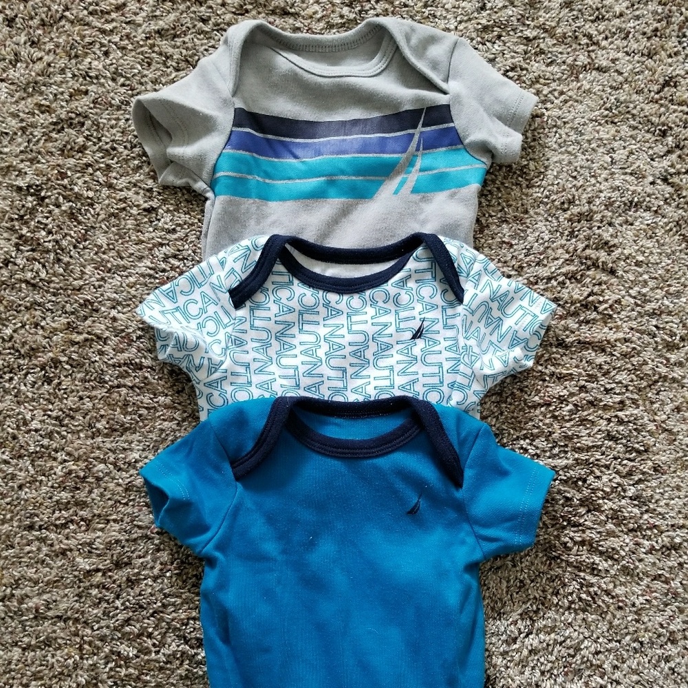 Set of 3, Nautica super soft and cute onsies!!